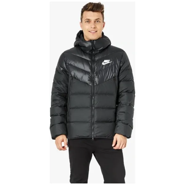 Nike Kurtka M Nsw Dwn Fill Wr Jkt Hd , czarny, rozmiar XXL. Czarne kurtki Nike, na zimę, m, bez wzorów, z materiału, bez kaptura. Za 599.99 zł.