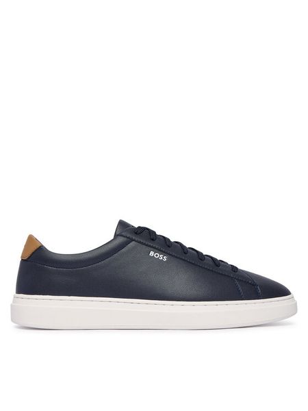 BOSS Sneakersy Kieran 50552853 Granatowy. Niebieskie buty sportowe casual Boss, bez wzorów, ze skóry, bez zapięcia. Za 699.99 zł.