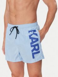 KARL LAGERFELD Szorty kąpielowe A1M46013 Niebieski Regular Fit. Niebieskie kąpielówki KARL LAGERFELD, m, bez wzorów, z syntetyku. Za 279.99 zł.