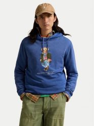 Polo Ralph Lauren Bluza 710958192001 Niebieski Regular Fit. Niebieskie bluzy Polo Ralph Lauren, m, bez wzorów, z bawełny, bez kaptura. Za 939.99 zł.