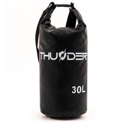 Worek wodoodporny, wodoszczelny, torba na kajak, plecak turystyczny SUP 30L. Czarne torby na ramię THUNDER, bez wzorów, z materiału, na ramię, bez dodatków. Za 50.00 zł.
