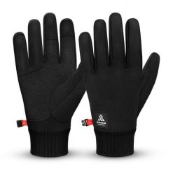 Wodoodporne rękawiczki trekkingowe Siroko Gauteng. Czarne rękawiczki SIROKO, bez wzorów, z materiału. Za 84.00 zł.