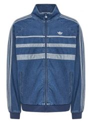 Adidas Bluza adicolor First Blue Denim JX6457 Niebieski Regular Fit. Niebieskie bluzy Adidas, l, bez wzorów, z denimu, bez kaptura. Za 439.99 zł.