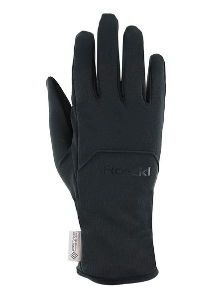 Roeckl SPORTS Rękawiczki kolarskie "Hauslbach" w kolorze czarnym rozmiar: 10,5. Czarne rękawiczki Roeckl SPORTS, bez wzorów, z gore-texu. Za 131.43 zł.