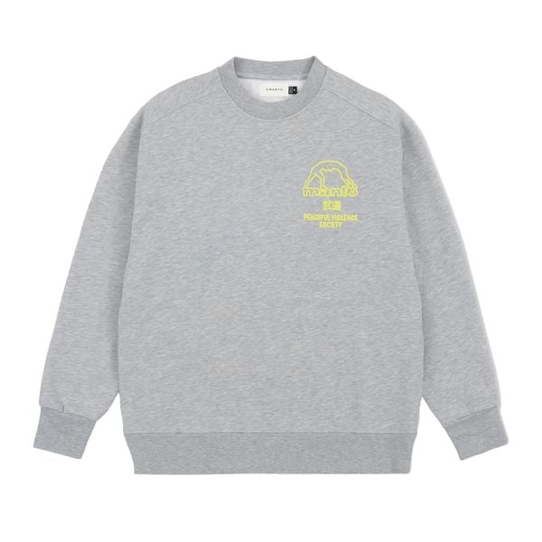 Bluza MANTO Society. Szare bluzy Manto, xl, bez wzorów, bez kaptura. Za 219.99 zł.