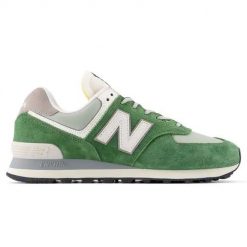New Balance U574GRE Sneakersy męskie. Zielone buty sportowe casual New Balance, bez wzorów, bez zapięcia. W wyprzedaży za 424.15 zł.