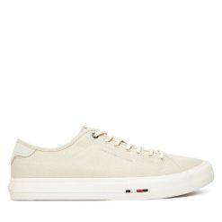 Tenisówki Tommy Hilfiger. Brązowe trampki Tommy Hilfiger, m, bez wzorów, bez zapięcia. Za 399.99 zł.