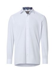 Finshley & Harding Koszula męska Mężczyźni Modern Fit Bawełna (100%) biały jednolity, 46. Białe koszule Finshley & Harding, m, bez wzorów, z bawełny, bez kołnierzyka, bez ramiączek. Za 229.95 zł.