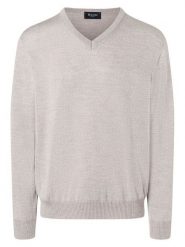 Maerz Muenchen Wełniany sweter w kolorze jasnoszarym rozmiar: 58. Szare swetry nierozpinane Maerz Muenchen, bez wzorów, z wełny, bez kołnierzyka, bez ramiączek. Za 217.99 zł.