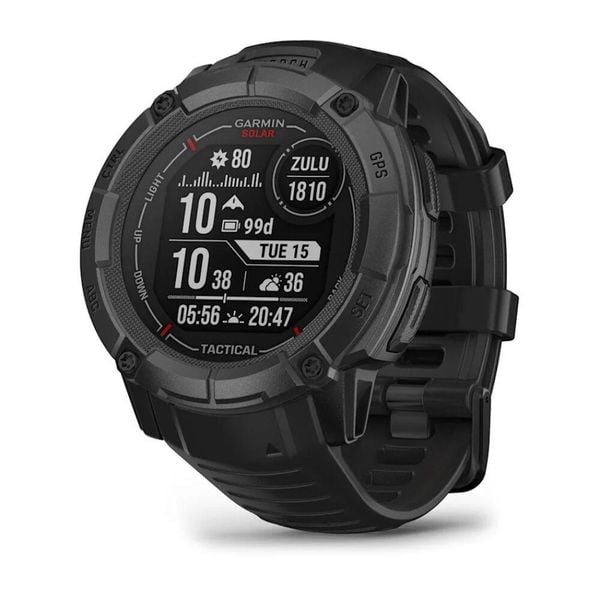 Zegarek GPS Garmin Instinct 2X Solar Tactical. Czarne zegarki GARMIN, szklane. Za 1,664.05 zł.