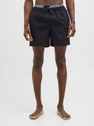 Jack & Jones Szorty kąpielowe "Maui" w kolorze czarnym rozmiar: XXL. Czarne kąpielówki Jack & Jones, xxl, bez wzorów, z materiału. Za 75.16 zł.