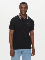 BOSS Polo 50538176 Czarny Regular Fit. Czarne koszulki polo Boss, m, bez wzorów, z bawełny, bez kołnierzyka, bez ramiączek. Za 309.99 zł.
