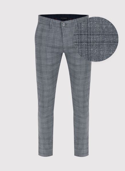 PAKO LORENTE – Spodnie męskie szare P22WF-WX-004-S-S. Szare spodnie materiałowe Pako Lorente, na co dzień, l, bez wzorów, z elastanu, casualowe, długie. Za 99.99 zł.