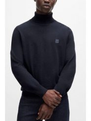 Hugo Boss Golf w kolorze czarnym rozmiar: XL. Czarne golfy HUGO BOSS, xl, bez wzorów, z bawełny, bez ramiączek. Za 386.95 zł.