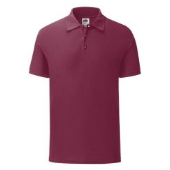 Koszulka Polo Męska Dopasowana. Brązowe koszulki polo sportowe Fruit of the Loom, m, bez wzorów, bez kołnierzyka, bez ramiączek. Za 52.99 zł.