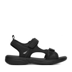 Sandały Nautica. Czarne sandały Nautica, bez zapięcia. Za 119.99 zł.