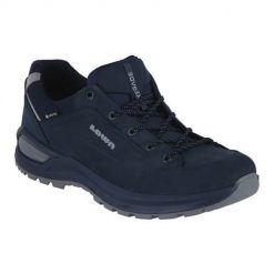 Buty trekkingowe męskie Lowa Renegade Evo Low Gtx. Niebieskie buty trekkingowe Lowa, bez wzorów, z gumy, bez zapięcia. Za 1,037.00 zł.