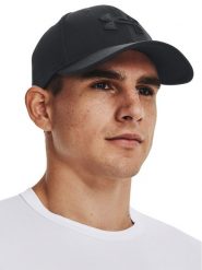 Under Armour Czapka z daszkiem Men's UA Blitzing 1376700-002 Czarny. Czarne czapki z daszkiem Under Armour, bez wzorów, z materiału. Za 79.99 zł.