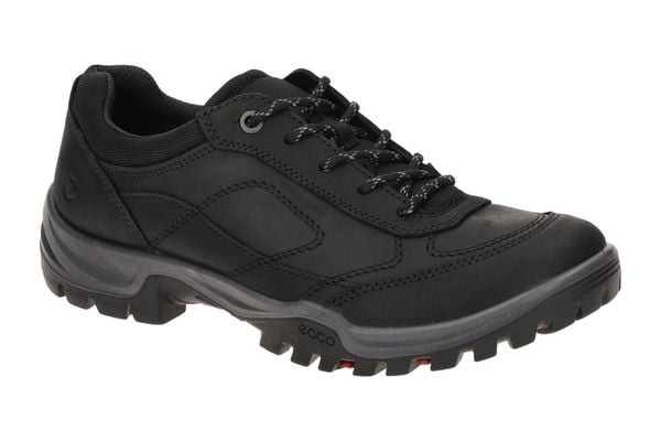 Niskie buty trekkingowe Ecco Xpedition III. Czarne buty turystyczne ecco, bez wzorów, z materiału, bez zapięcia, outdoorowe. Za 612.45 zł.