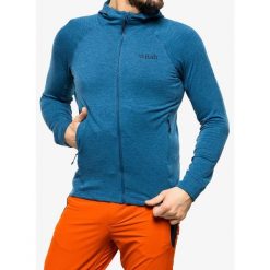 Bluza z kapturem męska Rab Nexus Hoody. Niebieskie bluzy RAB, m, bez wzorów, z kapturem. Za 377.99 zł.