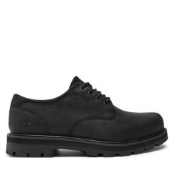 Półbuty Timberland. Czarne eleganckie półbuty Timberland, bez wzorów, bez obcasa, bez zapięcia. Za 549.99 zł.