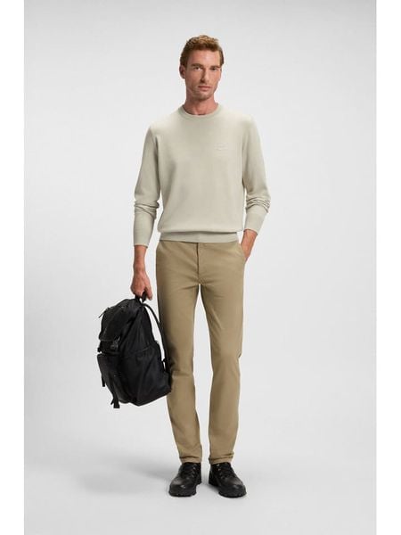 Hugo Boss Fashion Sweter w kolorze beżowym rozmiar: S. Brązowe swetry nierozpinane Hugo Boss Fashion, s, bez wzorów, z bawełny, bez kołnierzyka, bez ramiączek. Za 374.95 zł.