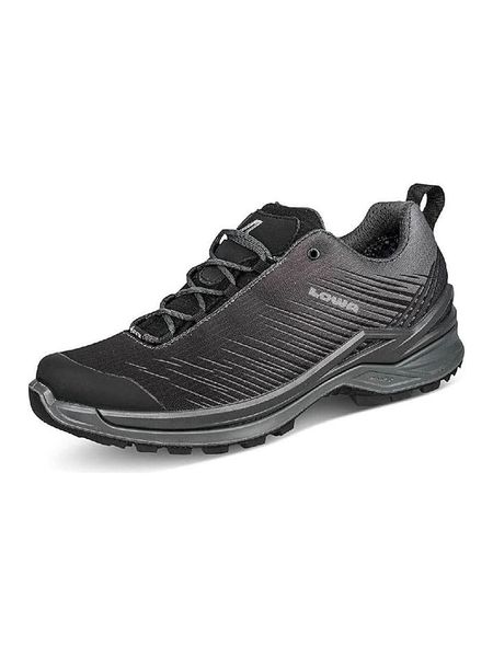 LOWA Buty trekkingowe "Zirrox GTX" w kolorze czarno-szarym rozmiar: 42. Czarne buty trekkingowe Lowa, bez wzorów, z gore-texu, bez zapięcia. Za 325.16 zł.