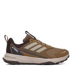 Trekkingi adidas. Brązowe buty trekkingowe Adidas, bez wzorów, bez zapięcia. Za 399.99 zł.