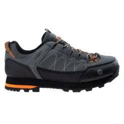 Buty trekkingowe Hi-Tec Gelen II Low. Czarne buty trekkingowe Hi-tec, bez wzorów, z materiału, bez zapięcia. Za 288.31 zł.