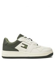 Tommy Jeans Sneakersy Tjm Basket Leather EM0EM01434 Zielony. Zielone buty sportowe casual Tommy Jeans, bez wzorów, z jeansu, bez zapięcia. Za 449.99 zł.