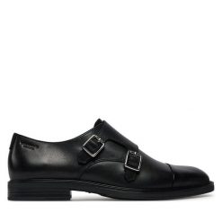 Półbuty Vagabond Shoemakers. Czarne eleganckie półbuty Vagabond Shoemakers, bez wzorów, bez obcasa, bez zapięcia. Za 769.99 zł.