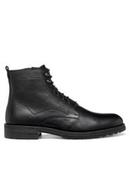 Geox Kozaki U Redclif U56LXA 0003C C9999 Czarny. Czarne kozaki Geox, bez wzorów, ze skóry, bez obcasa, bez zapięcia. Za 539.99 zł.