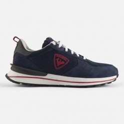 Buty dziedzictwa retro Rossignol. Niebieskie buty turystyczne Rossignol, bez wzorów, z materiału, bez zapięcia, narciarskie. Za 641.50 zł.