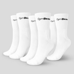 Skarpety GymBeam 32620 3/4 3. Białe skarpety GYMBEAM, bez wzorów, z bawełny. Za 39.99 zł.
