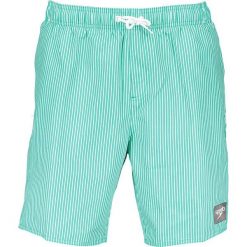 Szorty kąpielowe w kolorze zielono-białym. Szorty marki Speedo. W wyprzedaży za 117.95 zł.