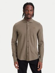 Aeronautica Militare Koszula 262CA1313UP00408 Khaki Regular Fit. Brązowe koszule Aeronautica Militare, m, bez wzorów, z bawełny, bez kołnierzyka, bez ramiączek. Za 394.99 zł.