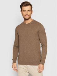 Selected Homme Sweter Berg 16074682 Brązowy Regular Fit. Brązowe swetry rozpinane Selected Homme, m, bez wzorów, z bawełny, bez kołnierzyka, bez ramiączek. Za 109.99 zł.