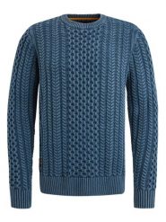 PME Legend Sweter w kolorze niebieskim rozmiar: XXL. Niebieskie swetry nierozpinane PME Legend, xxl, bez wzorów, z bawełny, bez kołnierzyka, bez ramiączek. Za 263.45 zł.