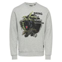ONLY&SONS Męska sweter Pedley Crew Sweat LightGrey Melange (rozmiar S). Swetry nierozpinane Only&Sons, m, bez wzorów, bez kołnierzyka, bez ramiączek. W wyprzedaży za 91.00 zł.