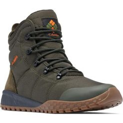 Buty Sneakersy Męskie Columbia Fairbanks Waterproof. Zielone buty turystyczne Columbia, bez wzorów, bez zapięcia, trekkingowe, omni-heat (columbia). Za 557.45 zł.