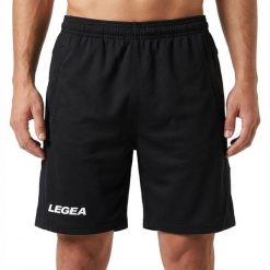 Spodenki Europa Treningowe Piłka Nożna Czarne. Czarne krótkie spodenki sportowe Legea, xl, bez wzorów, z bawełny. Za 72.00 zł.