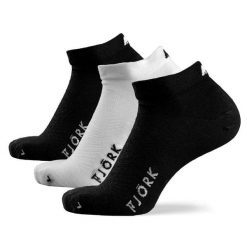 Skarpety Low Cut – 3 pary sportowe z wełny merynosów. Białe skarpetki sportowe FJORK MERINO, bez wzorów, z elastanu. Za 199.00 zł.