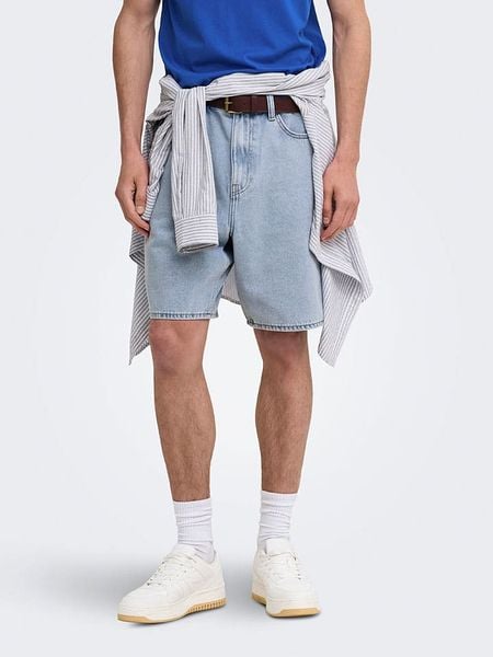 ONLY & SONS Szorty dżinsowe "Onsfade" w kolorze błękitnym rozmiar: XXL. Niebieskie szorty Only & Sons, xxl, bez wzorów, z jeansu, klasyczne. Za 104.95 zł.