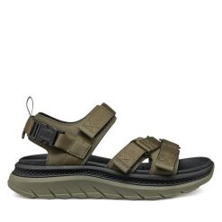 Sandały Geox. Brązowe sandały Geox, bez zapięcia. Za 339.99 zł.