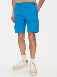 Napapijri Szorty materiałowe N-Deline NP0A4HOT Niebieski Regular Fit. Niebieskie szorty Napapijri, m, bez wzorów, z bawełny. Za 259.99 zł.