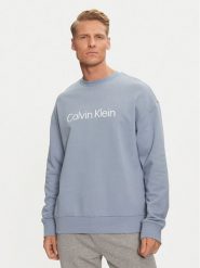 Calvin Klein Bluza Hero Logo K10K112956 Niebieski Comfort Fit. Niebieskie bluzy CALVIN KLEIN, m, bez wzorów, z bawełny, bez kaptura. Za 319.99 zł.