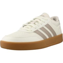 Buty ADIDAS BREAKNET 3.0 Biały. Białe buty turystyczne Adidas, bez wzorów, z syntetyku, bez zapięcia, na fitness i siłownię. Za 188.00 zł.