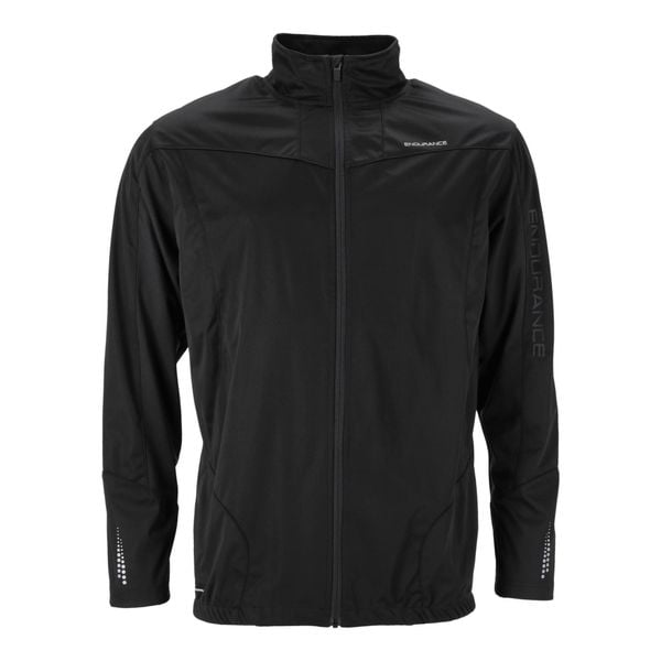 Kurtka rowerowa męska Endurance Cluson Membrane. Czarne kurtki Endurance, l, bez wzorów, z dresówki, bez kaptura. Za 347.55 zł.