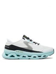 Skechers Sneakersy 232921/WBL Biały. Białe buty sportowe casual Skechers, bez wzorów, z materiału, bez zapięcia. Za 499.99 zł.