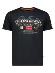 Geographical Norway Koszulka "Jecking" w kolorze czarnym rozmiar: L. Czarne bezrękawniki Geographical Norway, l, bez wzorów, z bawełny, bez kołnierzyka, bez ramiączek. Za 76.04 zł.
